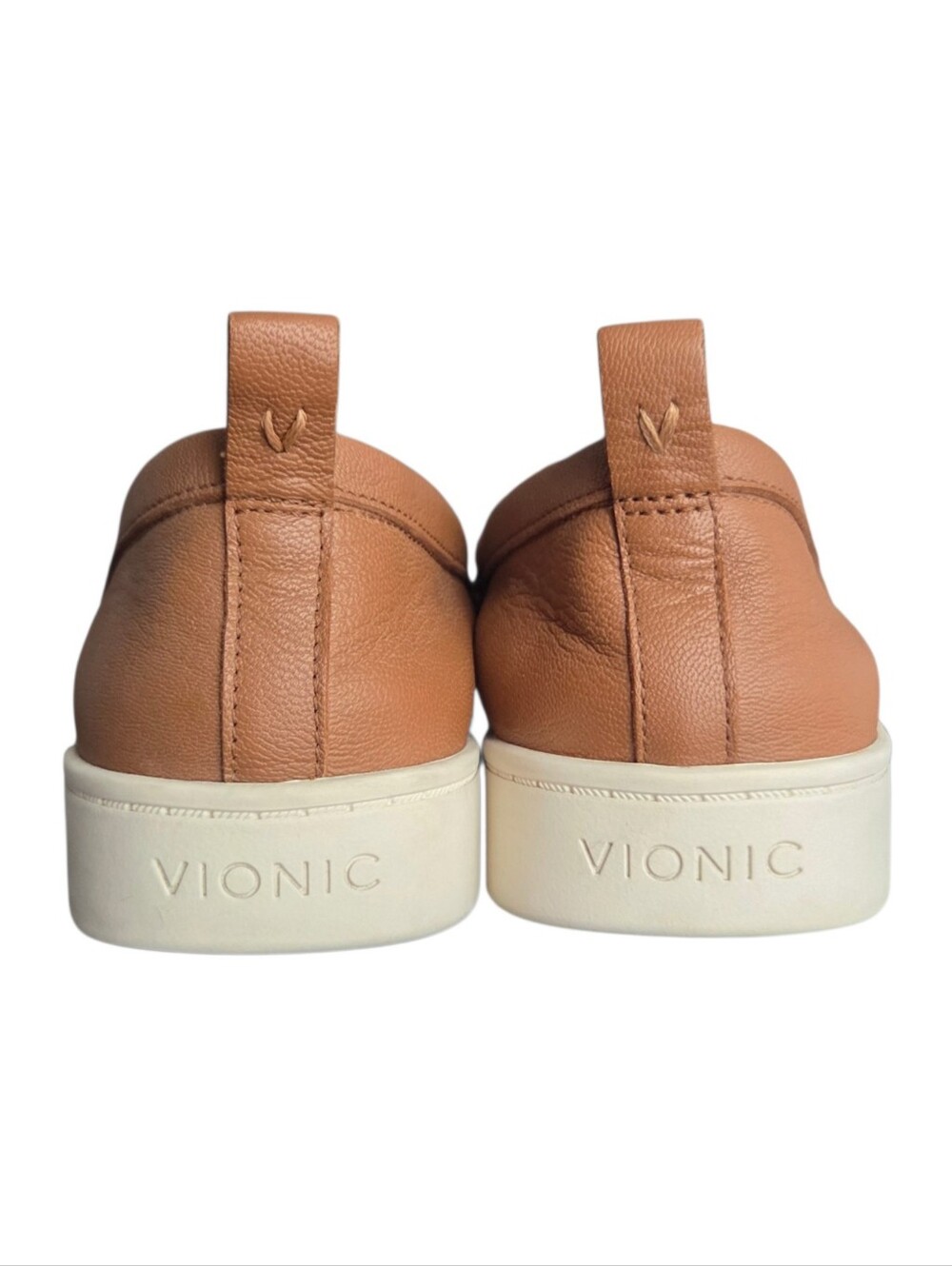 Vionic Tan Leather Uptown Loafer Women's Size 9.5 Preppy - Picture 4 of 10